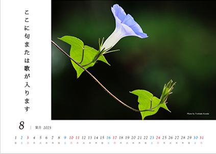 写真タテ向き・文字の位置 左(写真フチあり)